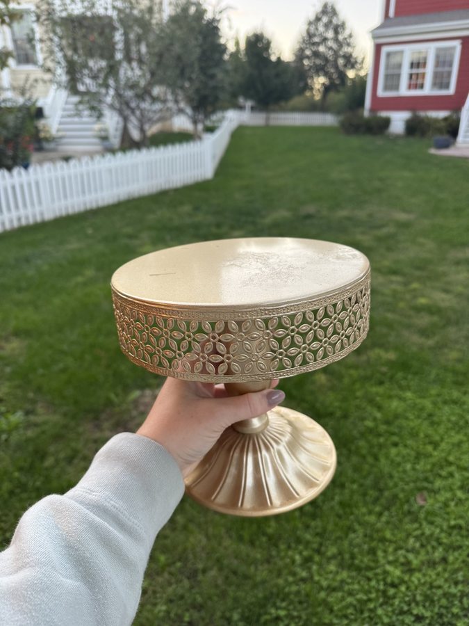 Small Gold Cake Stand