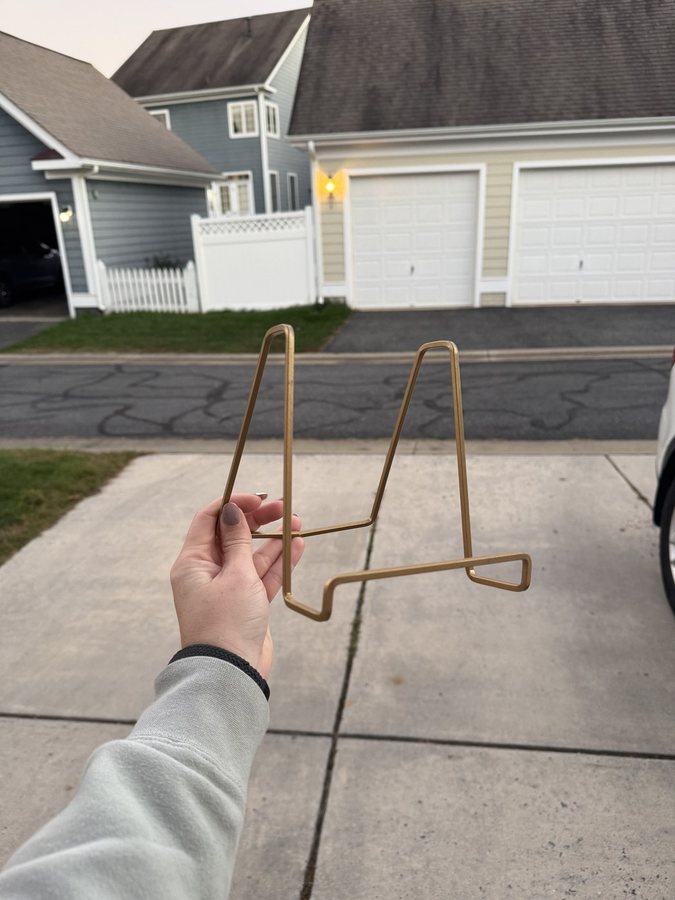Small Gold Easel
